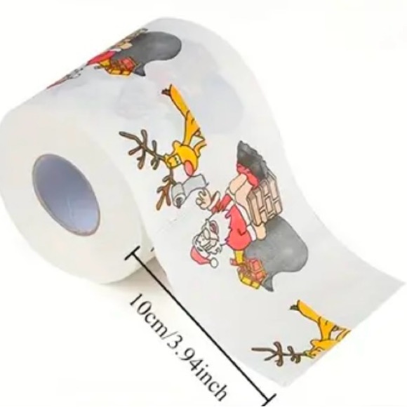 Santa Claus & Reindeer Gag Toilet Paper | Funny Christmas Novelty Gift - Picture 12 of 16